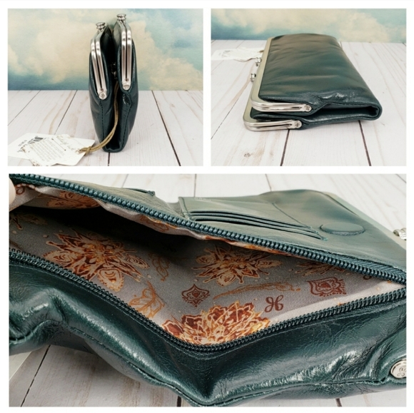 HOBO Lauren Clutch Wallet Evergreen - Picture 6 of 8